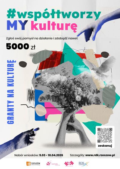 Plakat - Program Grantowy "#współtworzyMYkulturę"